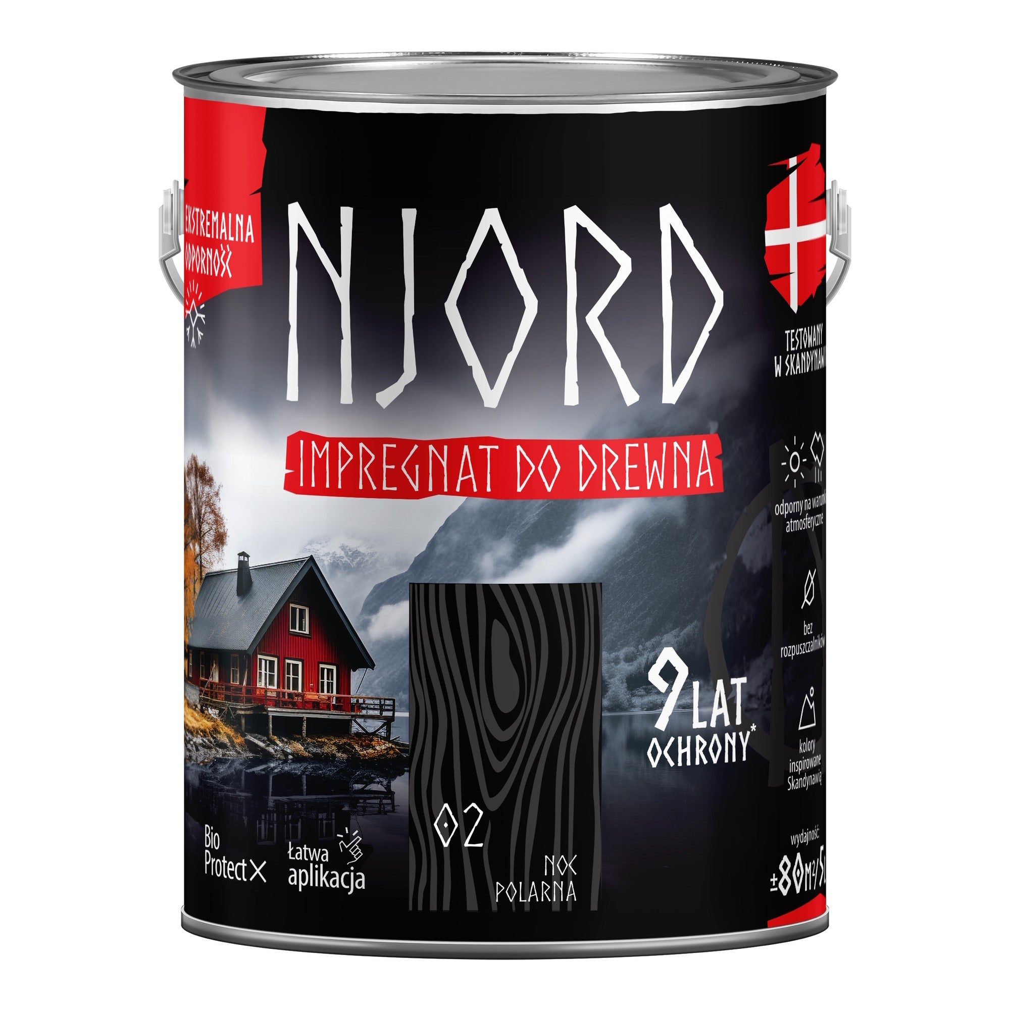 Njord impregnat do drewna noc polarna 5L 0