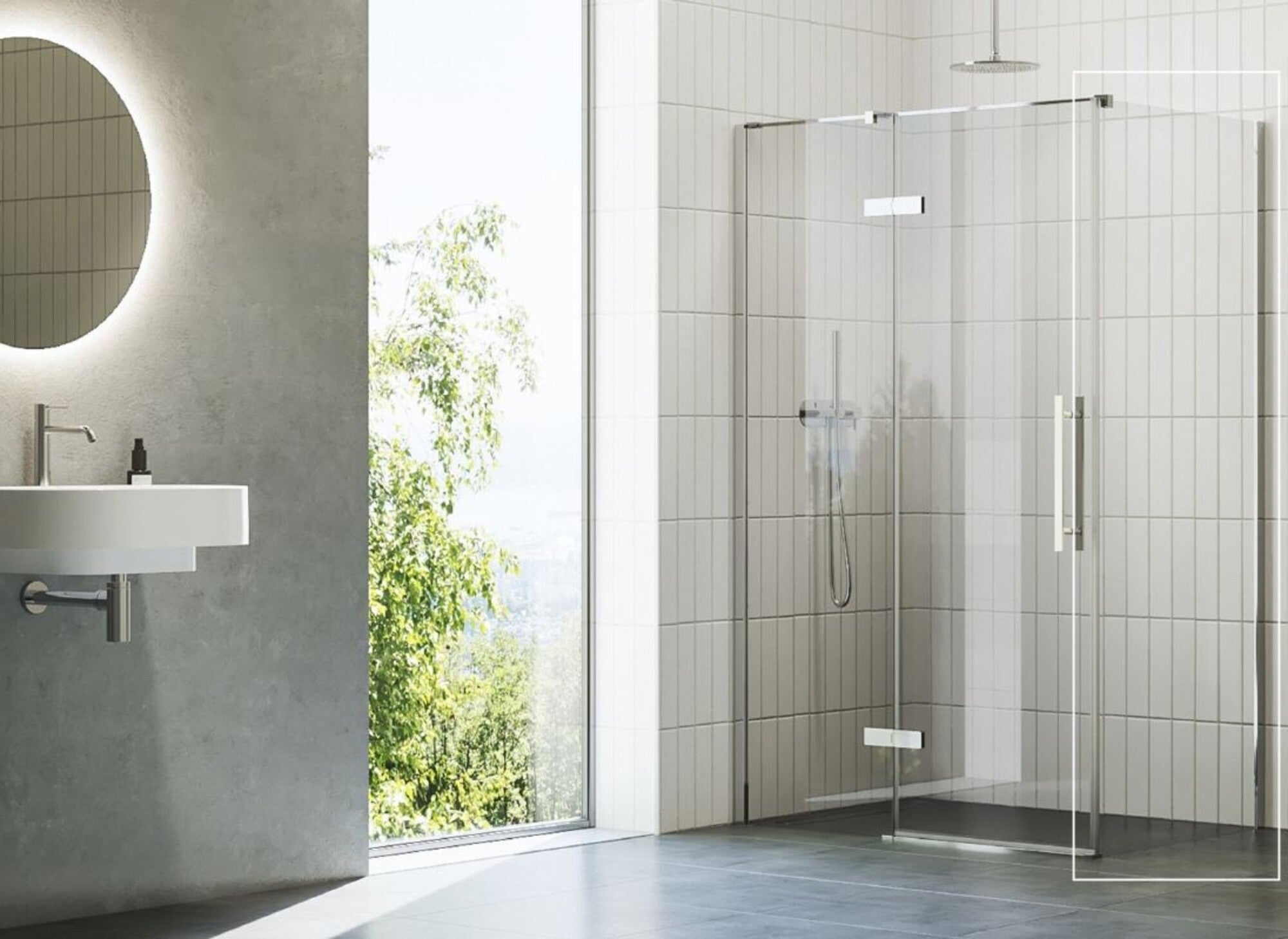 Ścianka prysznicowa Ravak Cool 90 x 195 cm chrom 4