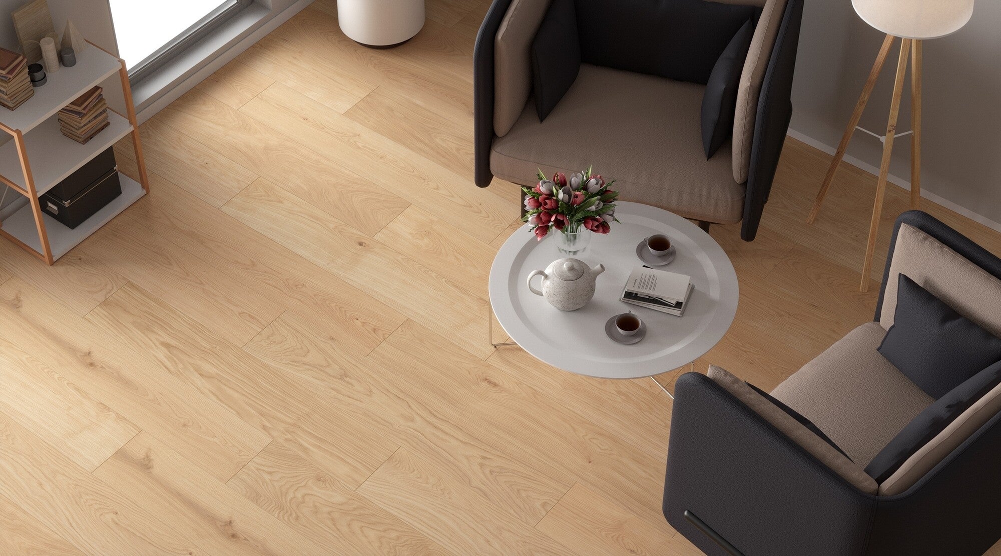 Panel winylowy SPC Dąb Shoal kl.32, 4mm op. 1,97 m2 wodoodporny 1