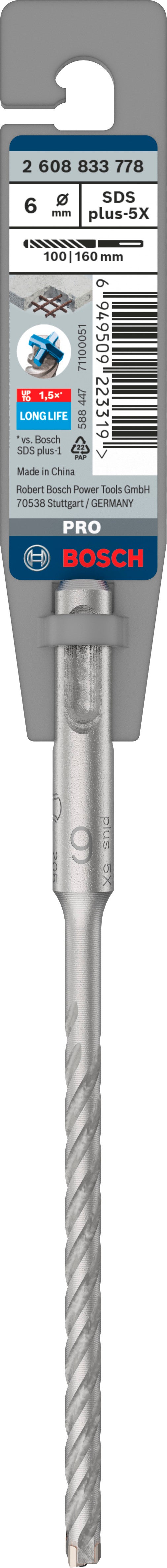 Wiertło SDS-Plus-5X 6x100x160 mm BOSCH 1