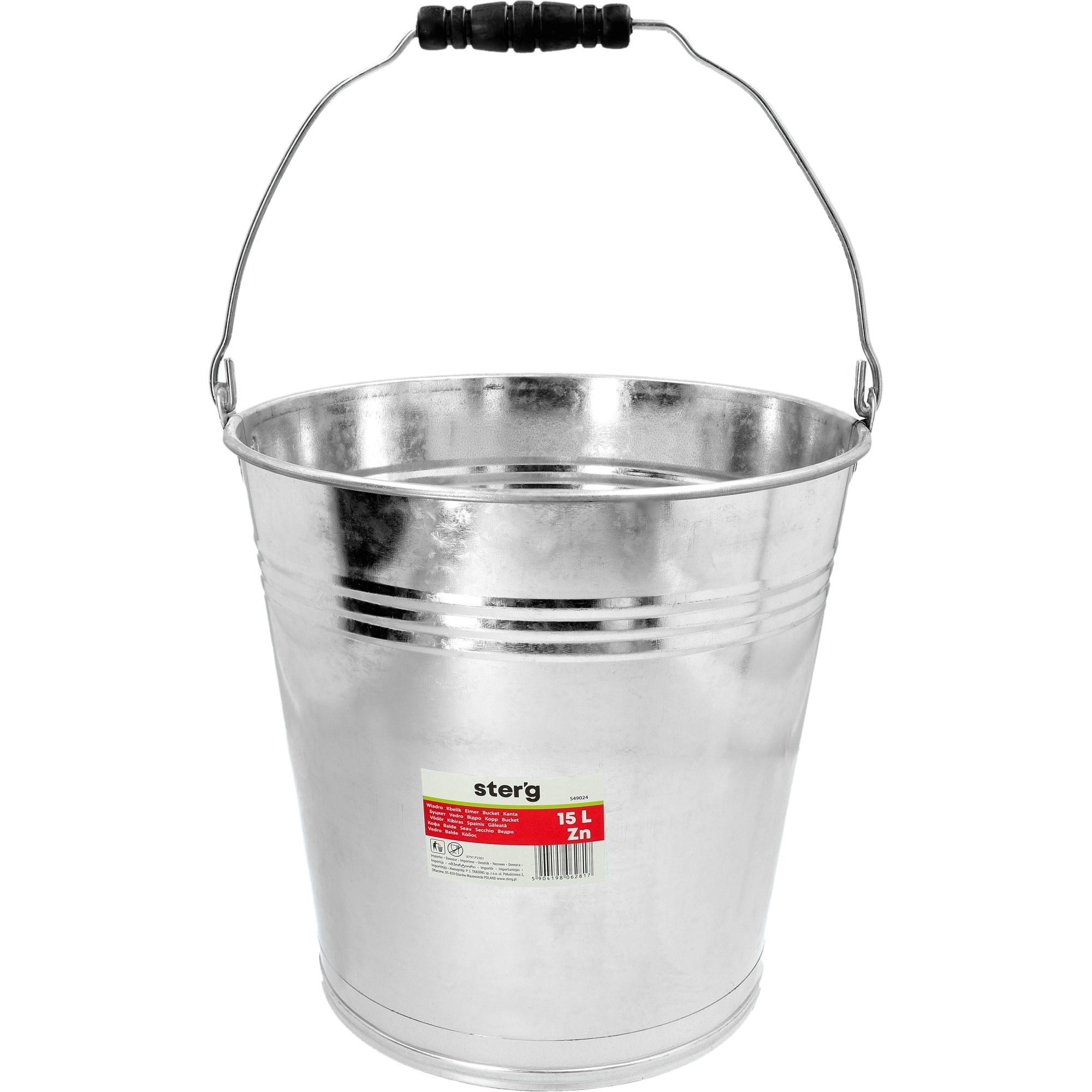 Wiadro ocynkowane 15l. 1