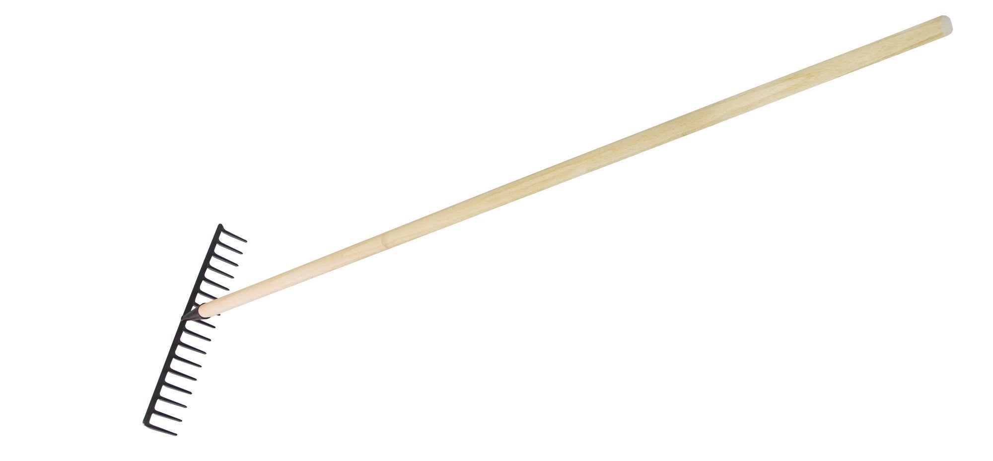 Grabie oprawne z drewnianym trzonkiem 16 zębów 0