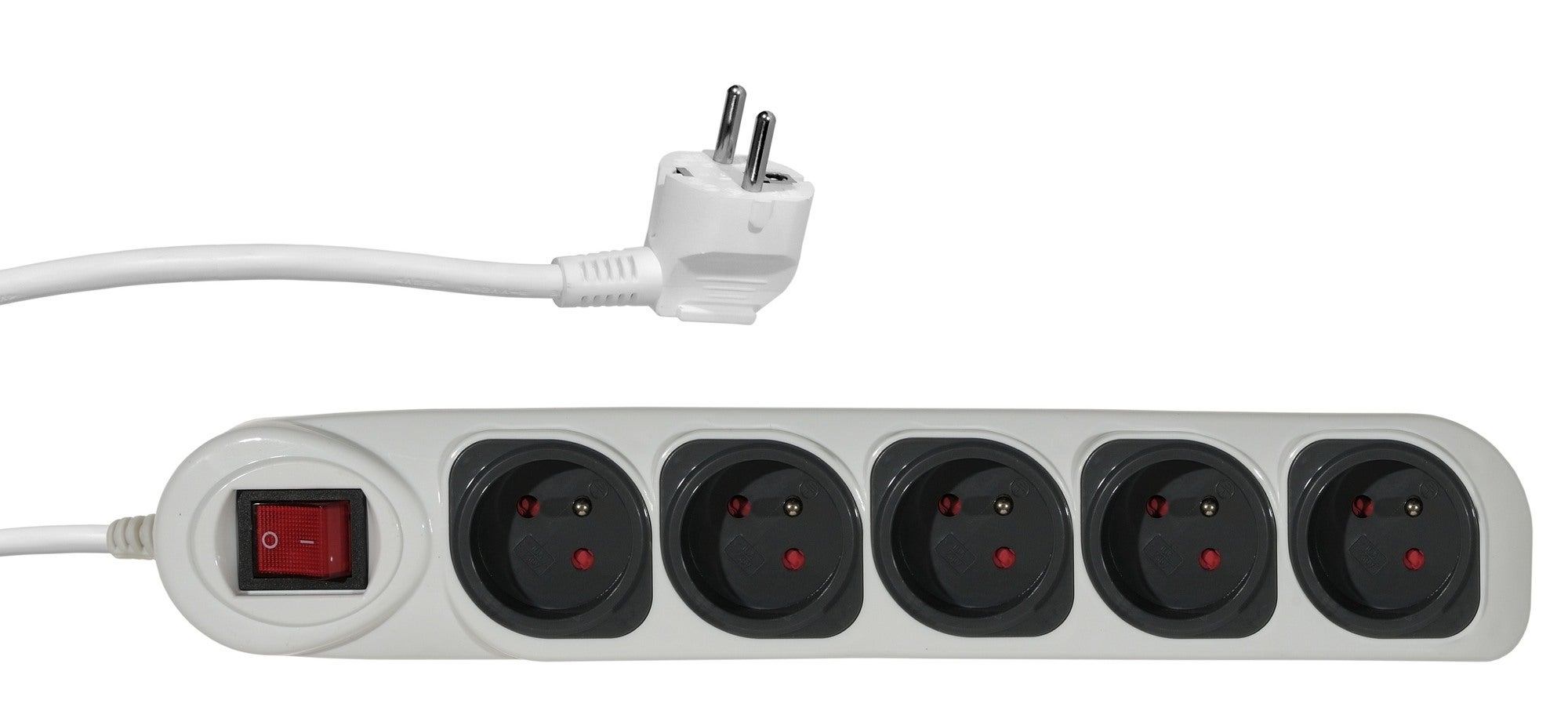 Listwa przeciwprzepięciowa FMP 1,5m 5 gniazd z uziemieniem DPM 1