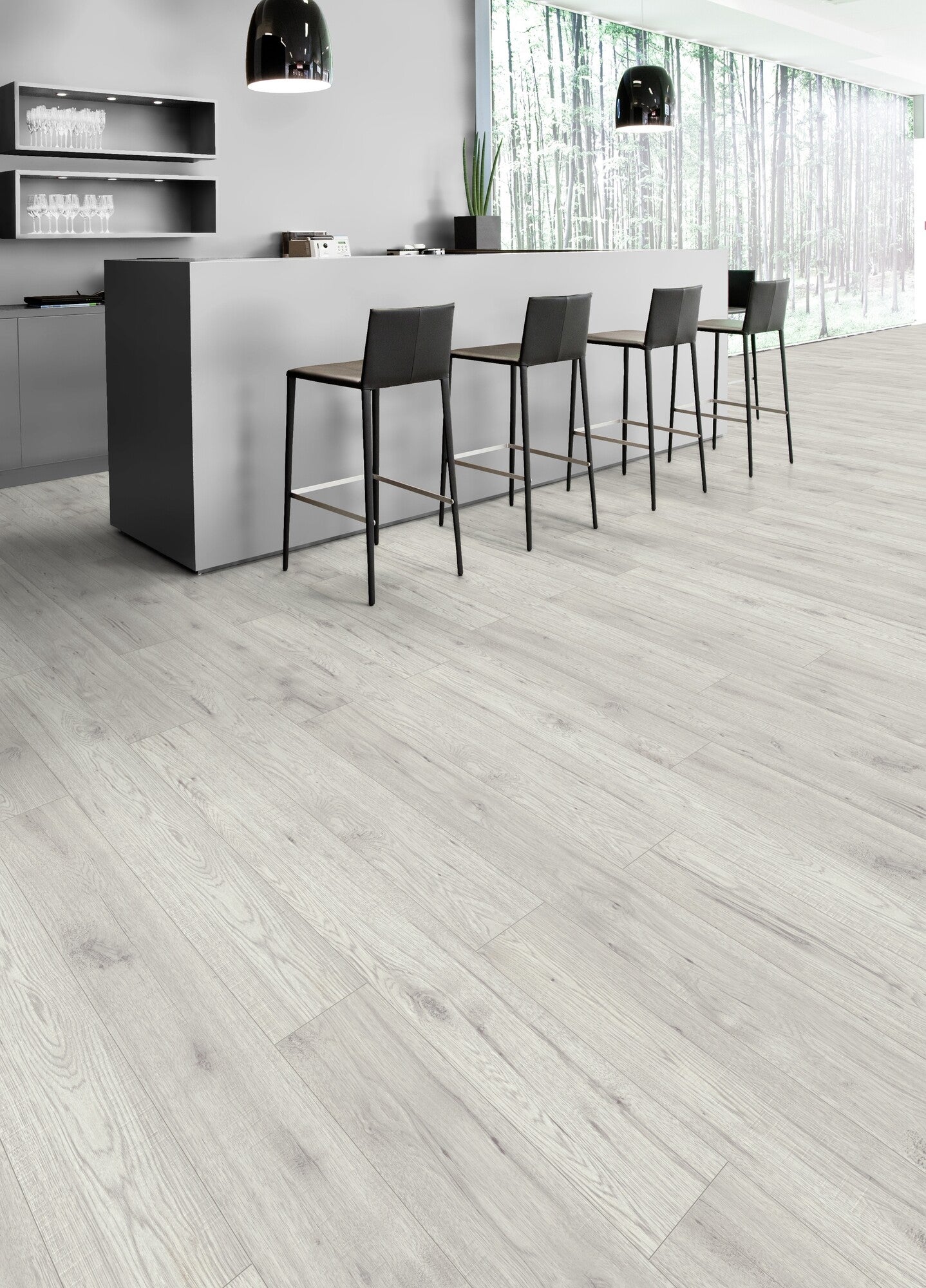 Panel podłogowy Dąb Polarny AC4 8mm 4V op.2,402m2 1