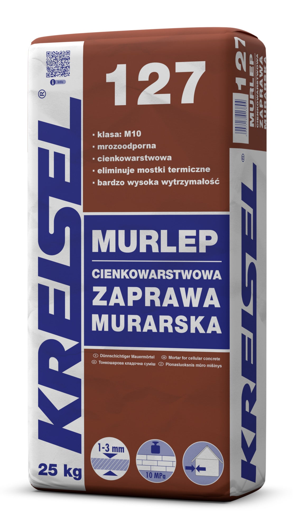 Zaprawa murarska cienkowarstwowa Kreisel Murlep 127 25 kg