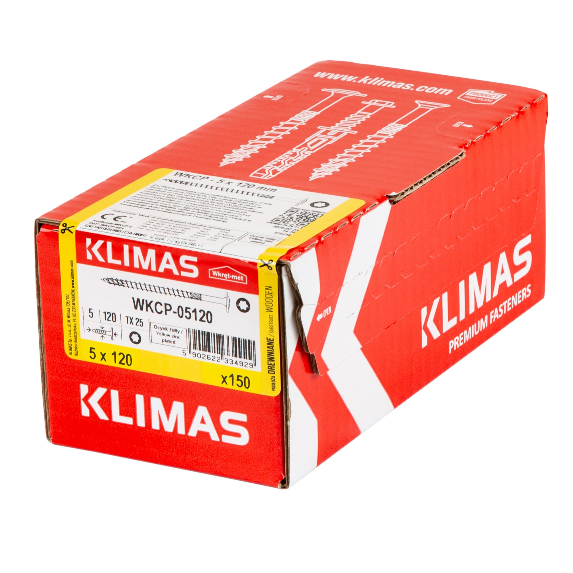 Wkręt ciesielski z łeb podkładkowym 5x120 mm (150 szt.) 1