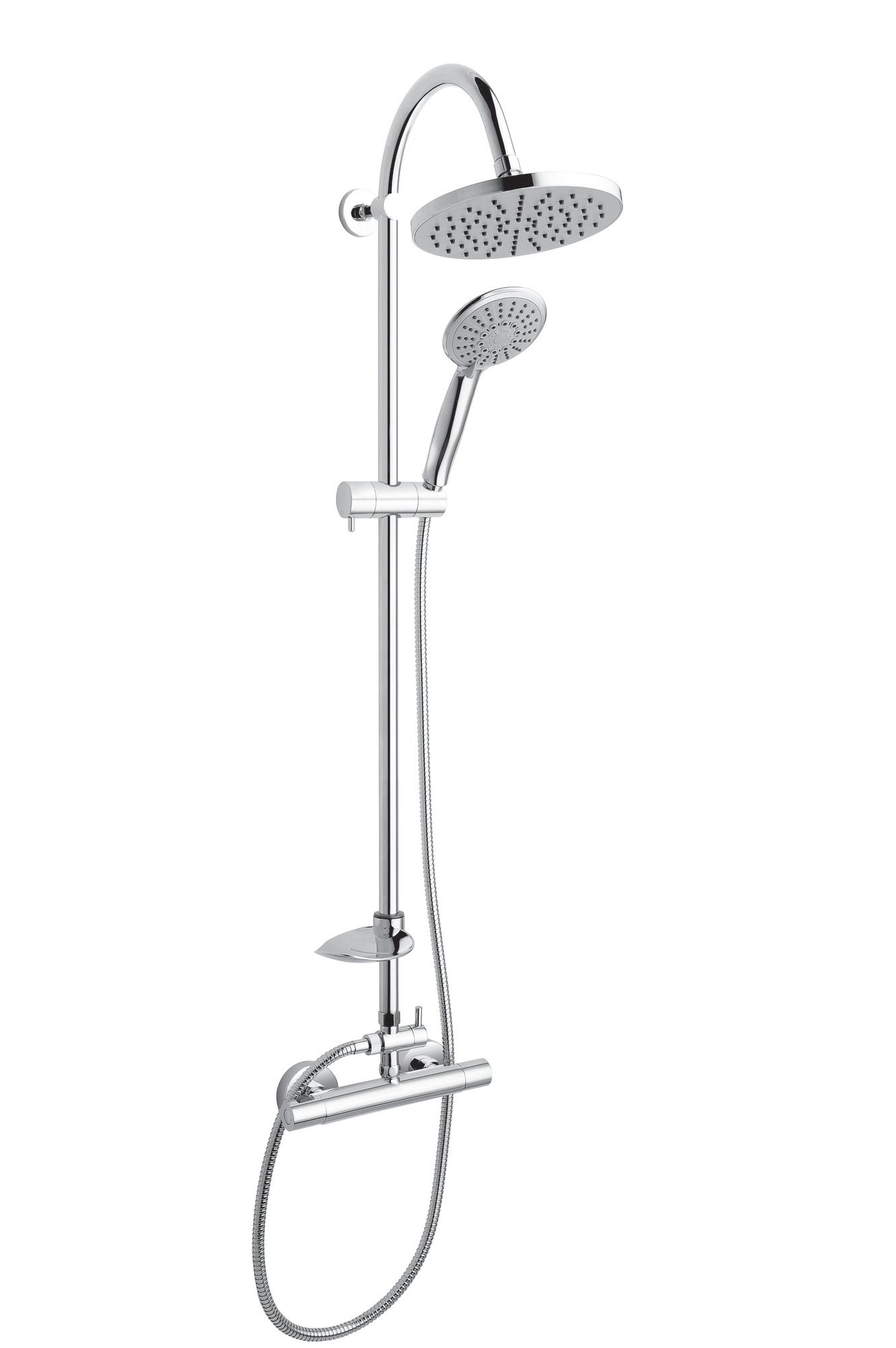 Kolumna prysznicowa z baterią termostatyczną Ferro Simone chrom