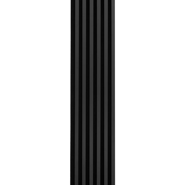 Panel lamelowy na filcowym podkładzie WOODLINE 2700x300 czarny, tło czarny mat