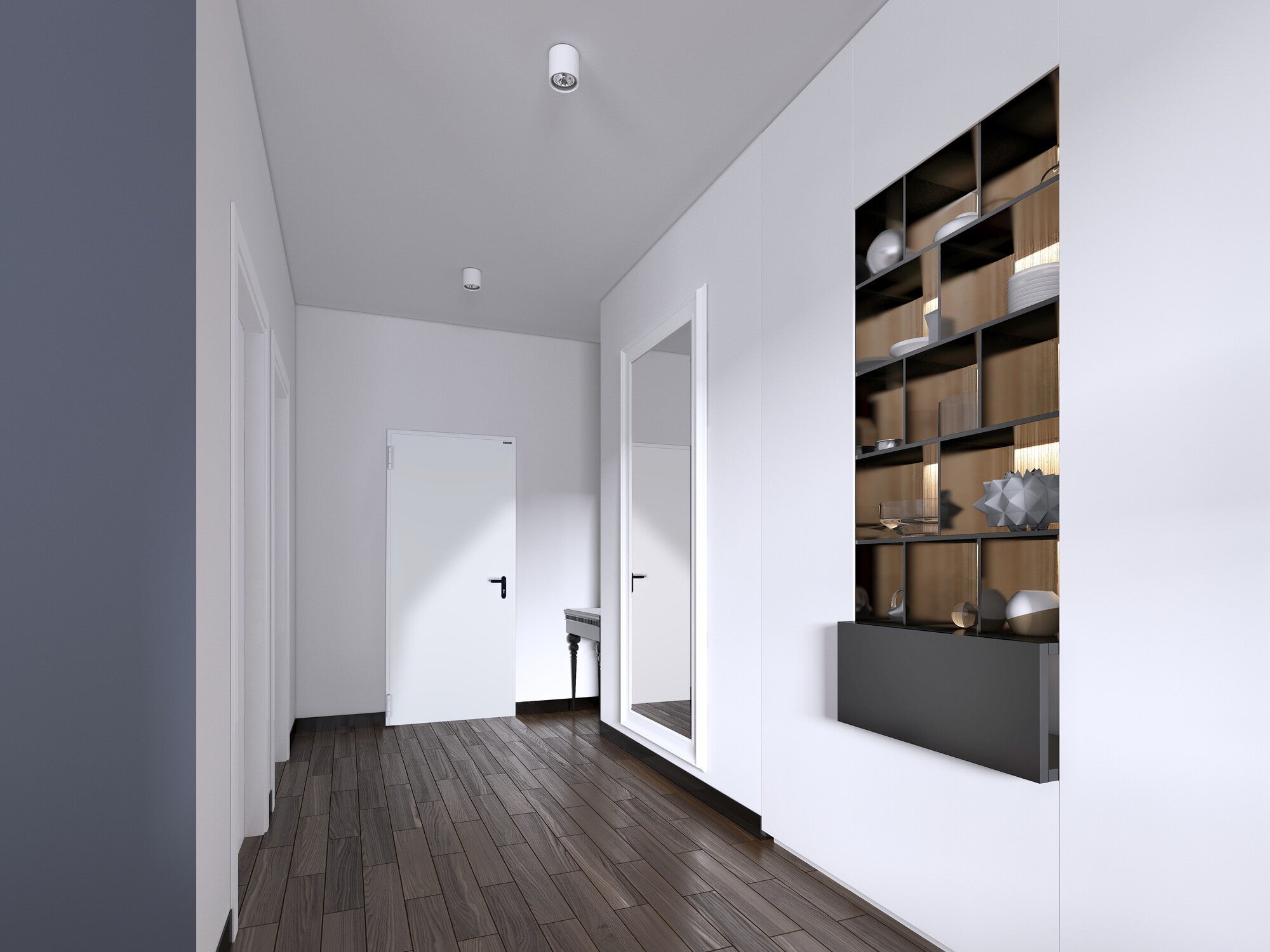 Drzwi techniczne Technical 60, 1110x2050,RAL 9016, lewe 1