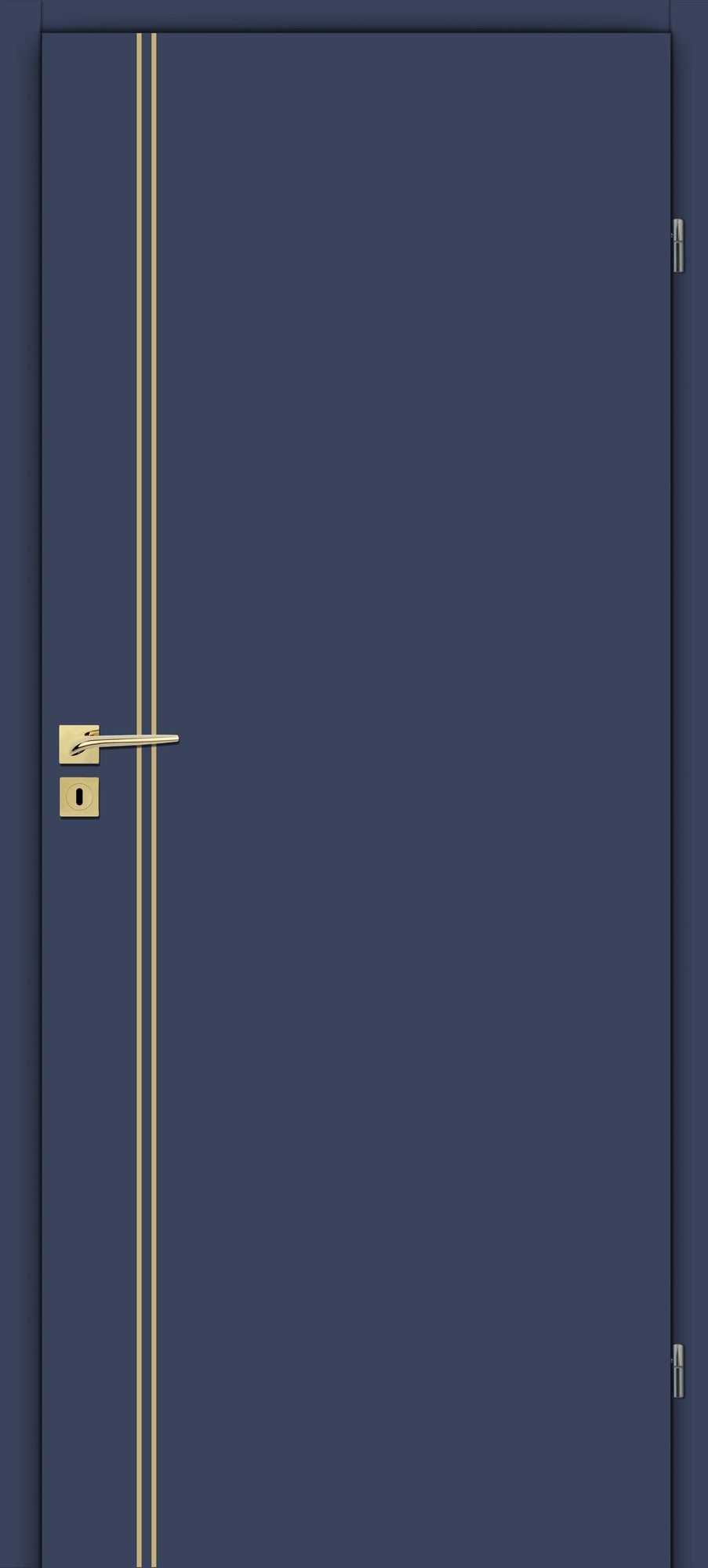 Skrzydło pełne Intarsja 20 90 prawe ciemny granat