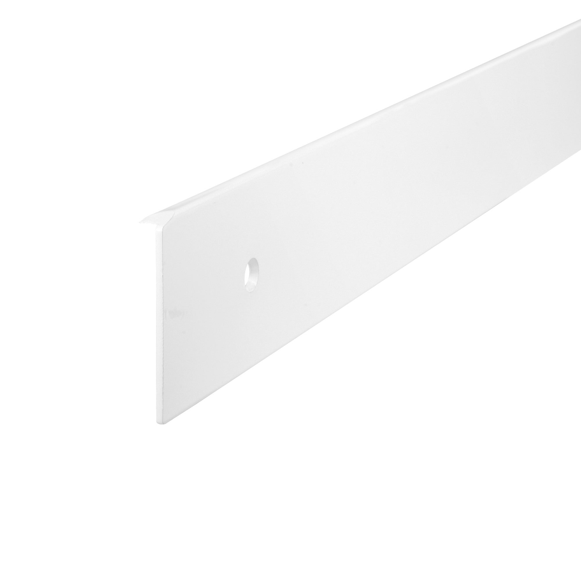 Listwa do blatu aluminiowa boczna prawa 38mm Cezar Biały RAL9003 0,62m 0