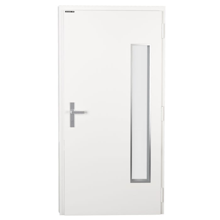 Drzwi Zewnętrzne NOVIA Vitre, białe, 90 prawe