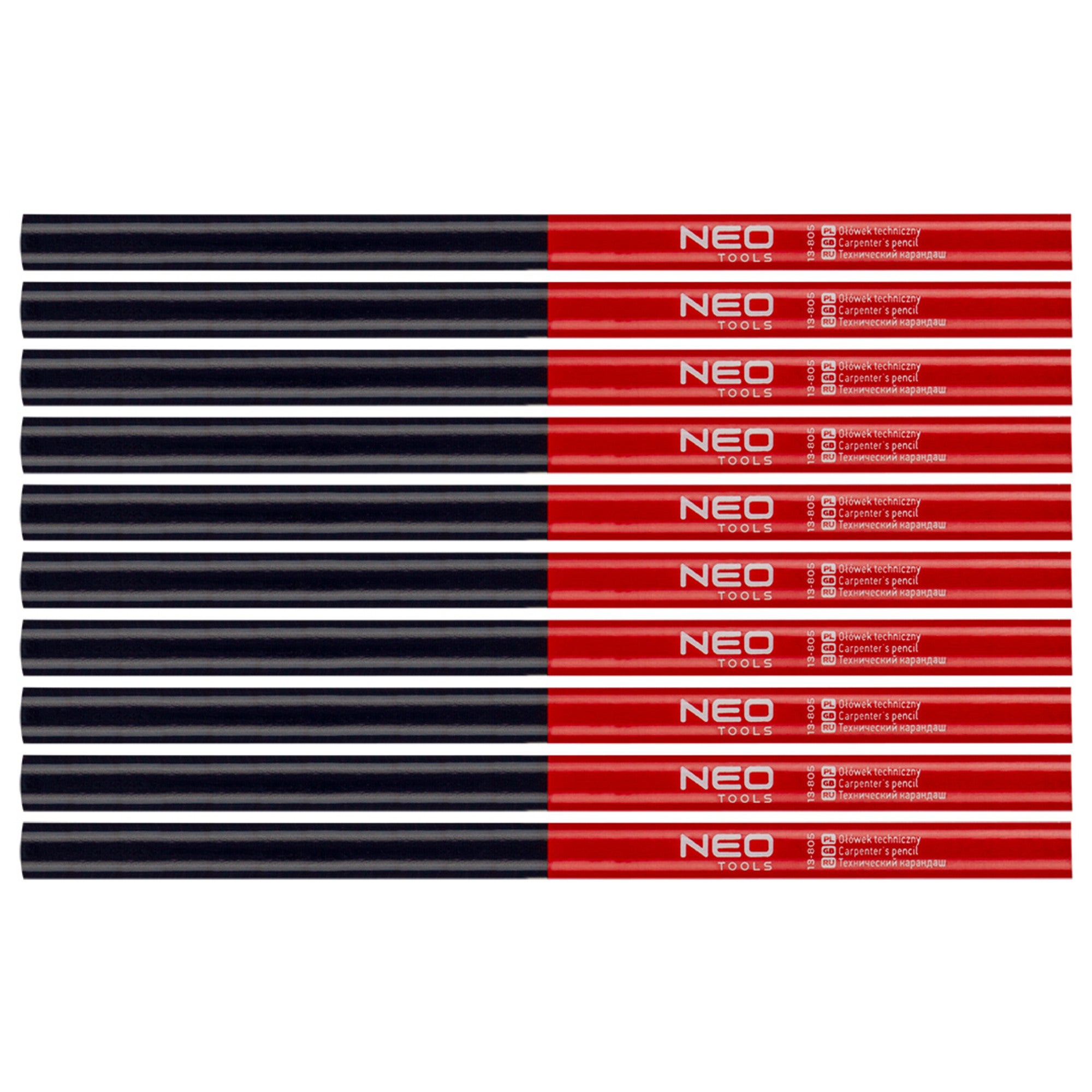 Ołówek techniczny czerwono-niebieski 175mm - NEO 13-805