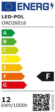 Plafon LED okrągły, 12W, IP20, 4000K, średnica 26cm, strumień użyteczny 840Lm 3