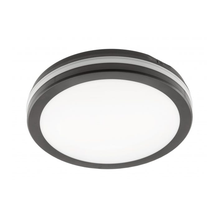 Plafon LED Mars 24/18/12W 100 lm/W IP65, czarny