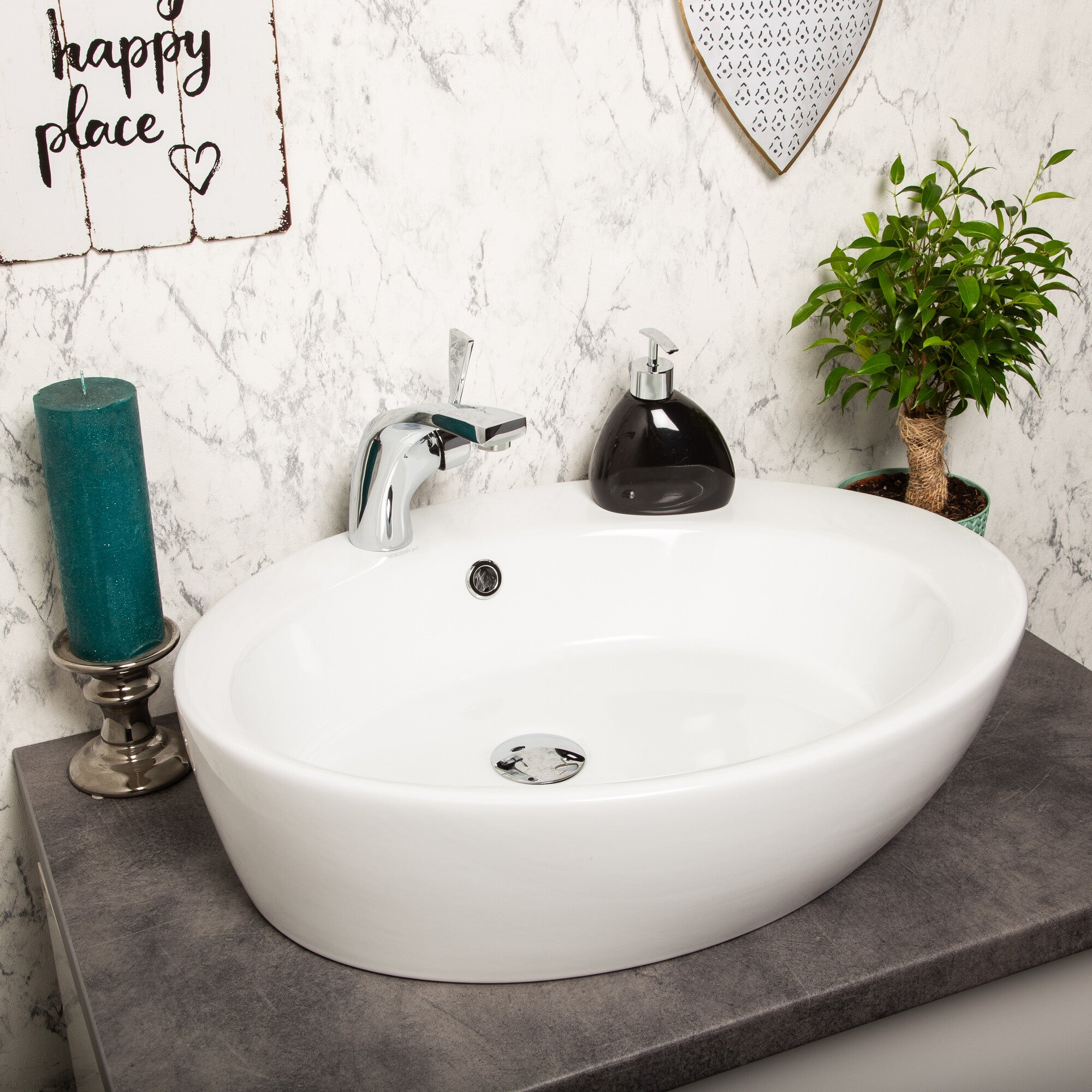 Umywalka nablatowa Kerra KR-726 3