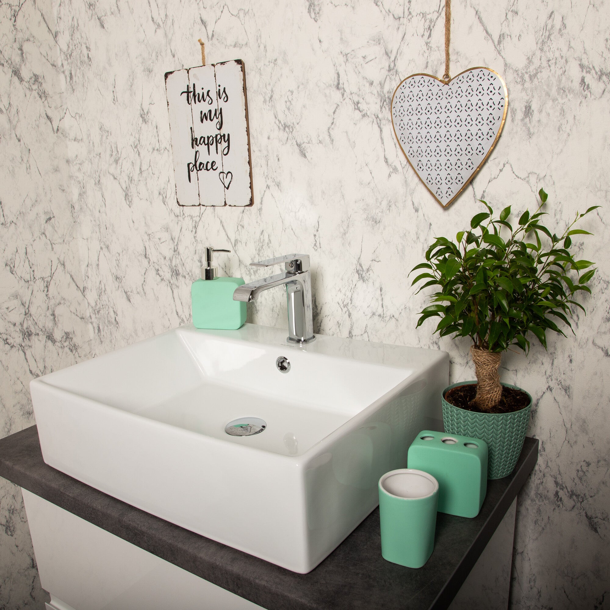 Umywalka nablatowa Kerra KR-702 2