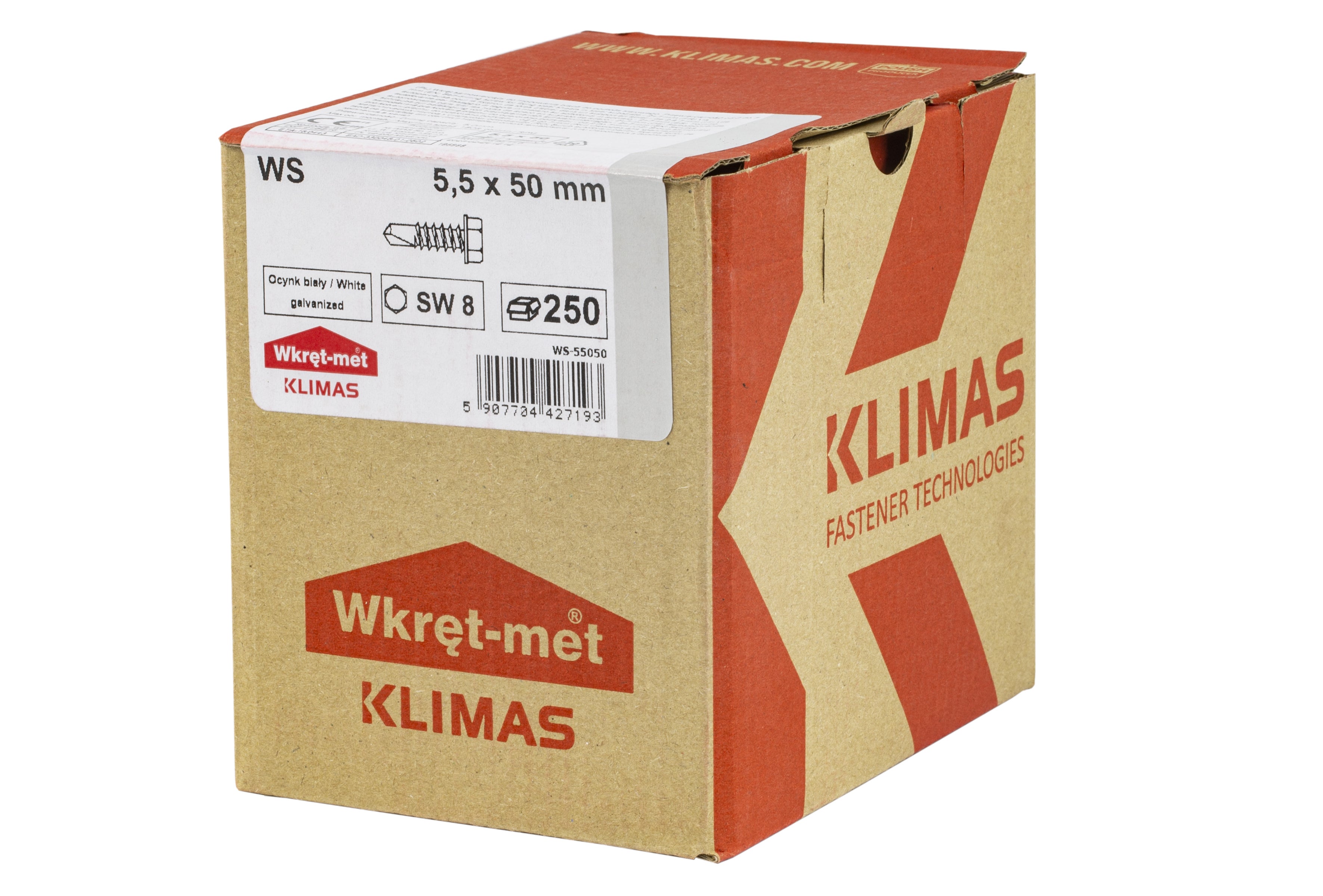 Wkręt samowiercący 5.5x50 mm (waga) 1