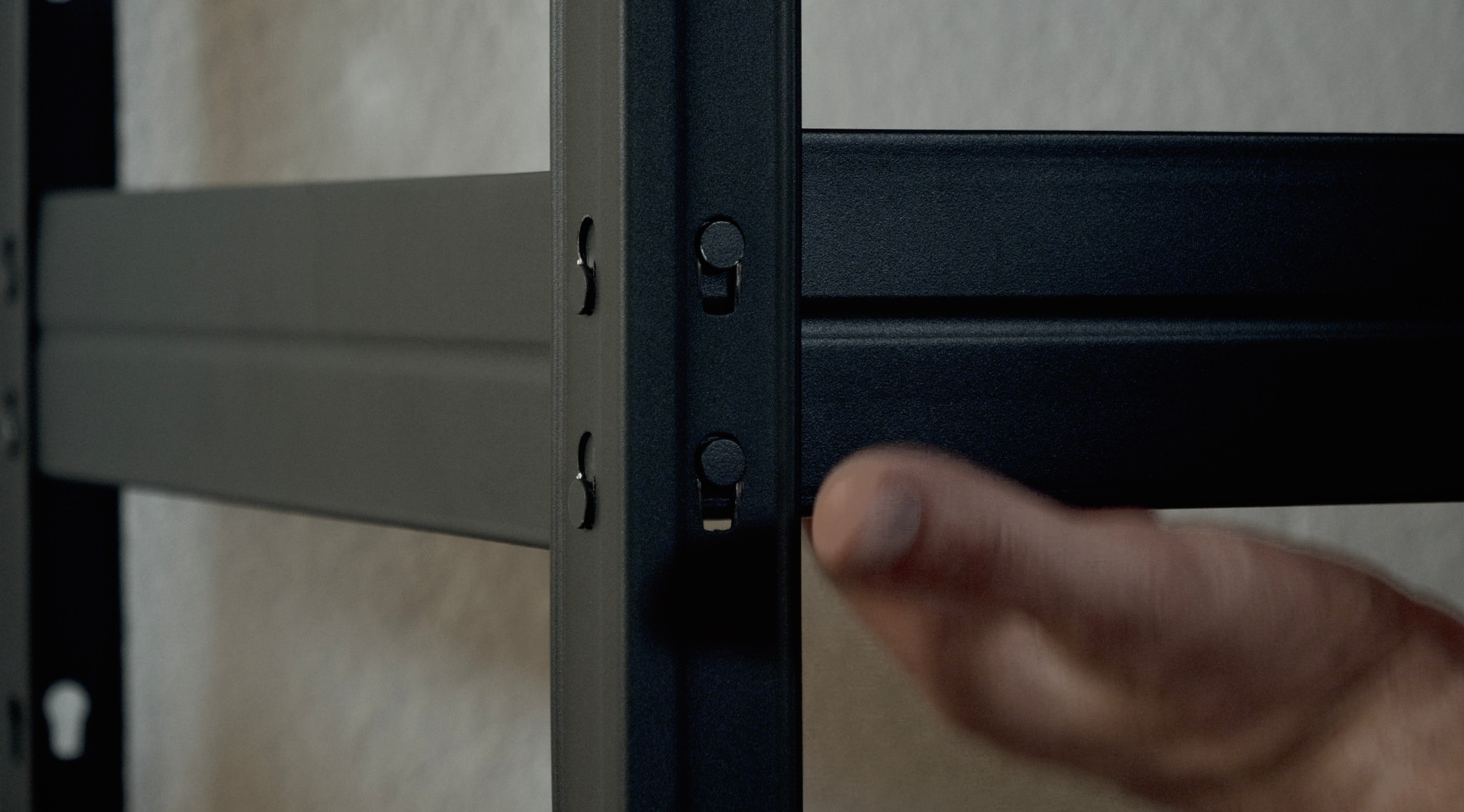 Regał Rivet L wym. 180x120x45 cm, 4 półki, 250 kg 4