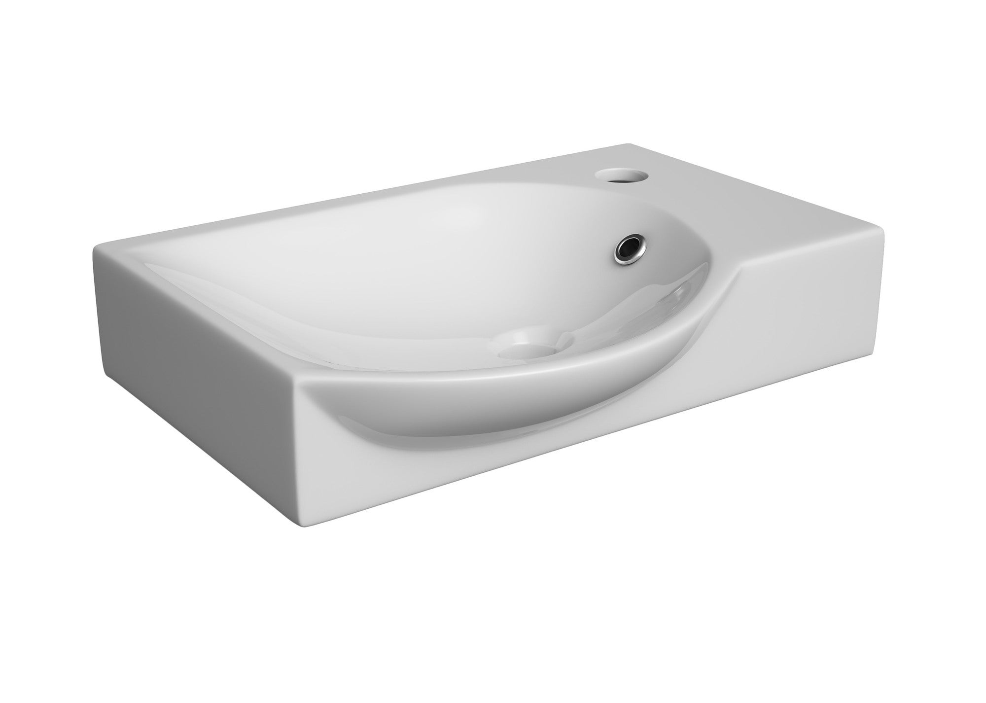 Umywalka meblowa Onas Tummy 40 x 29 cm biała