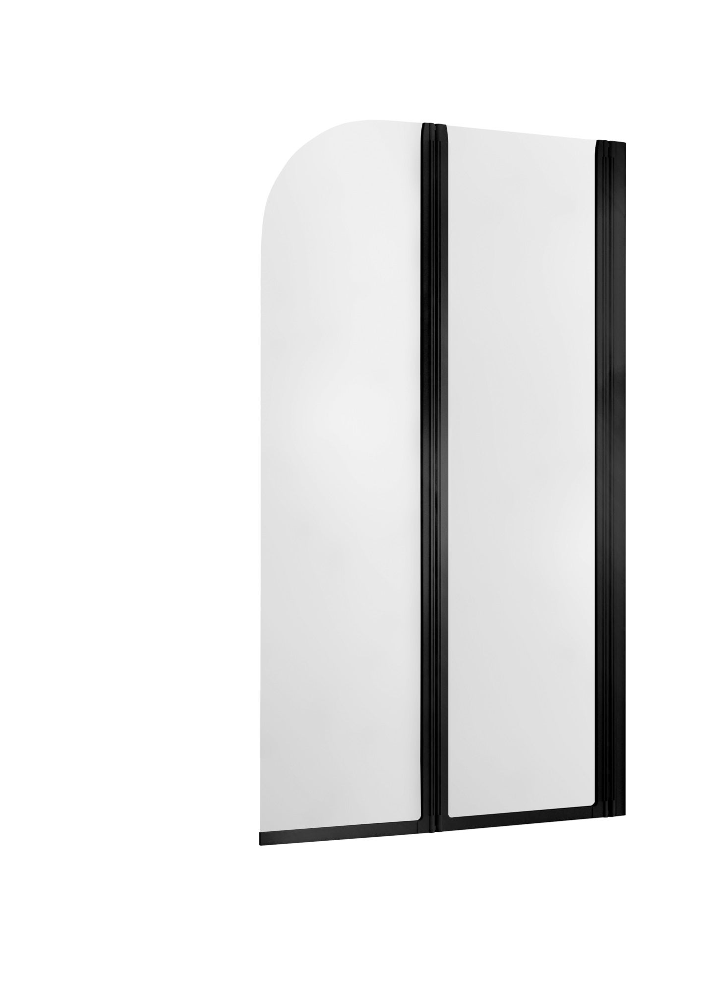 Parawan nawannowy Modern 140 x 81 cm czarny