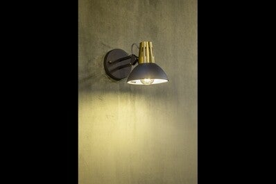 Oprawa ścienna ARTEMIA 1x E27, czarny, średnica 16,5cm, materiał metal 1