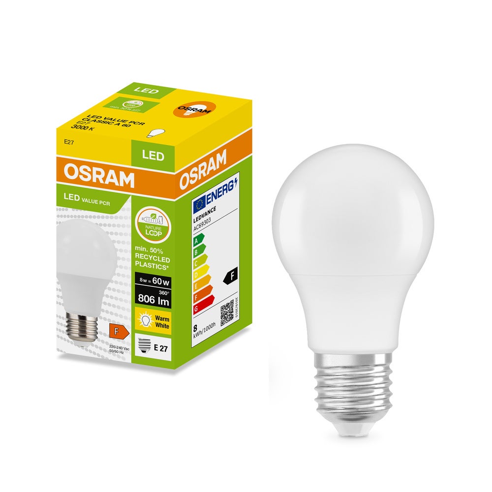 Żarówka LED E27 A60 8W 806lm 3000K 2
