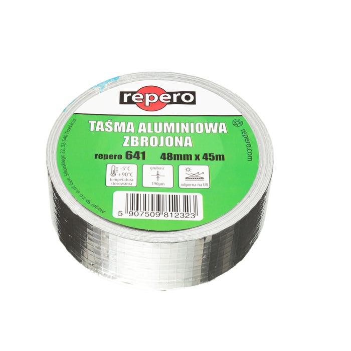 Taśma aluminiowa zbrojona Repero 641 48mm/45m