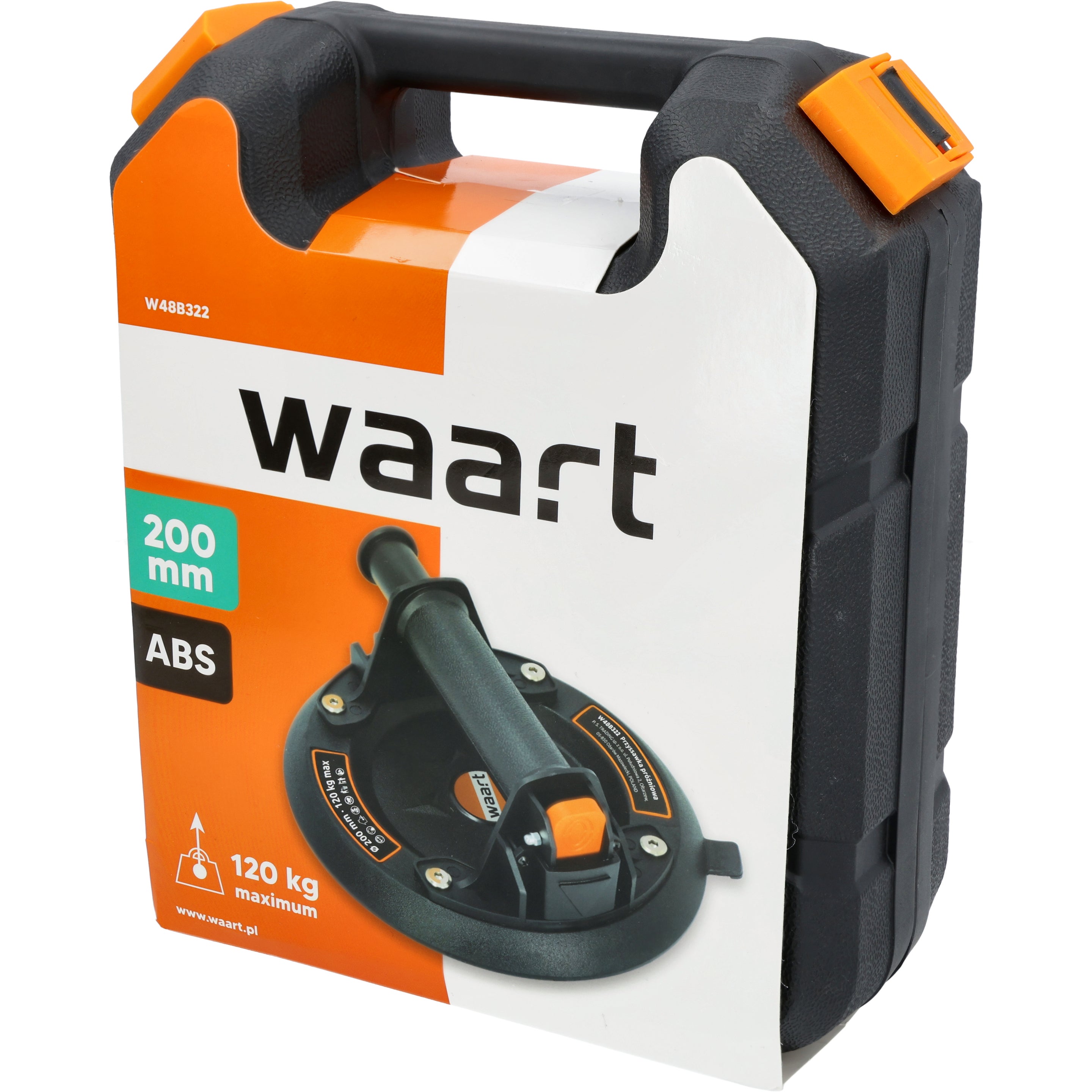 Przyssawka próżniowa 200 mm, max udźwig: 120 kg, WAART W48B322 2