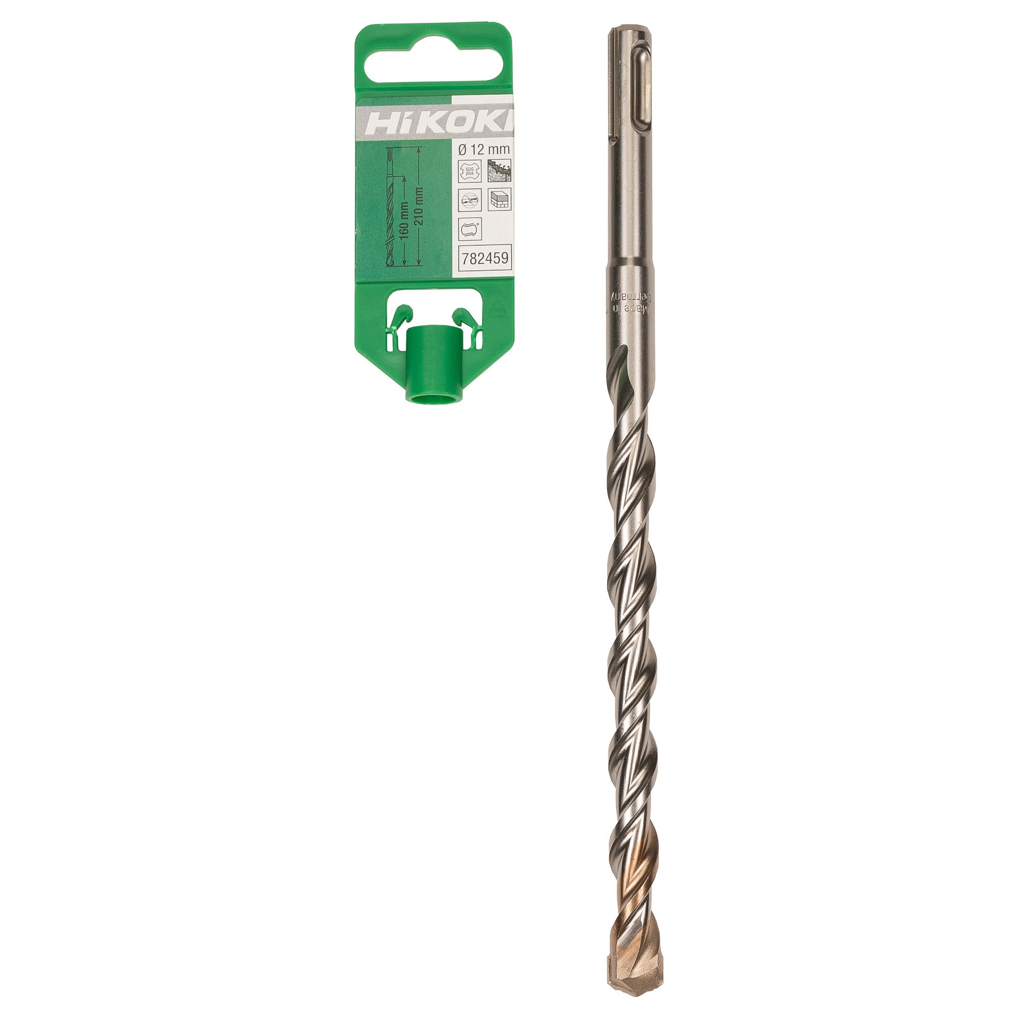 Wiertło do betonu 2-ostrzowe SDS-Plus 12x210 mm Hikoki 1