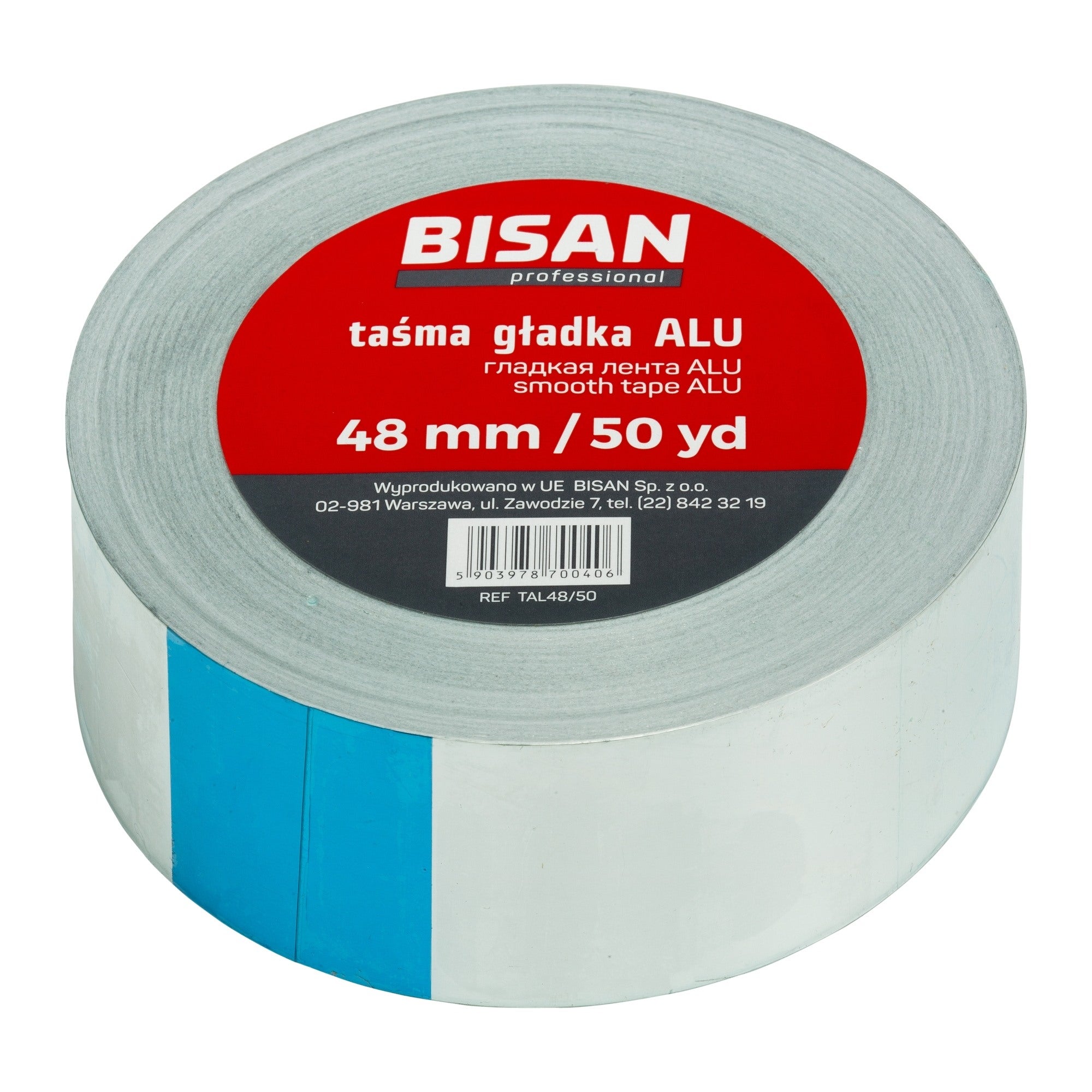 Taśma aluminiowa gładka 48 mm/50 mb 0