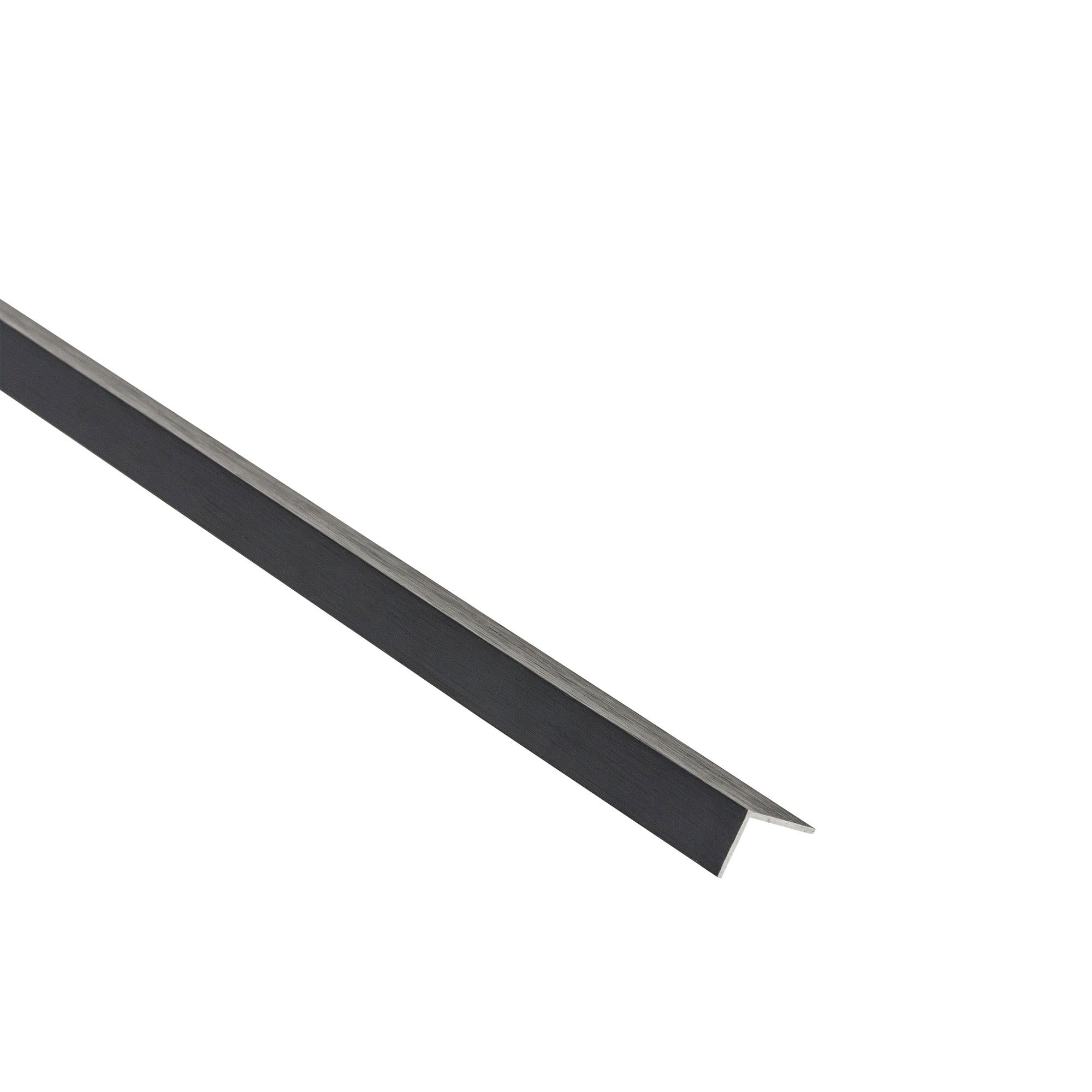 Kątownik aluminiowy czarny szczotkowany 15x15x1mm 1m