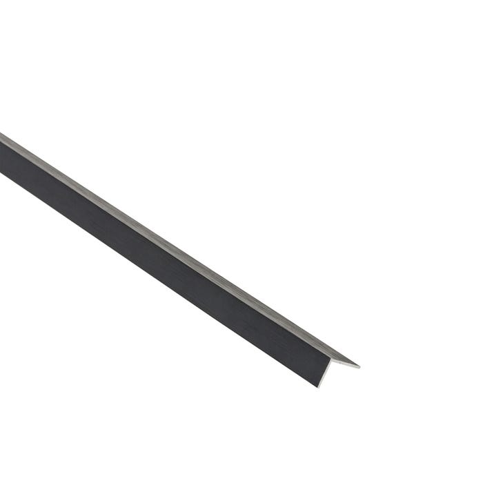 Kątownik aluminiowy czarny szczotkowany 15x15x1mm 1m