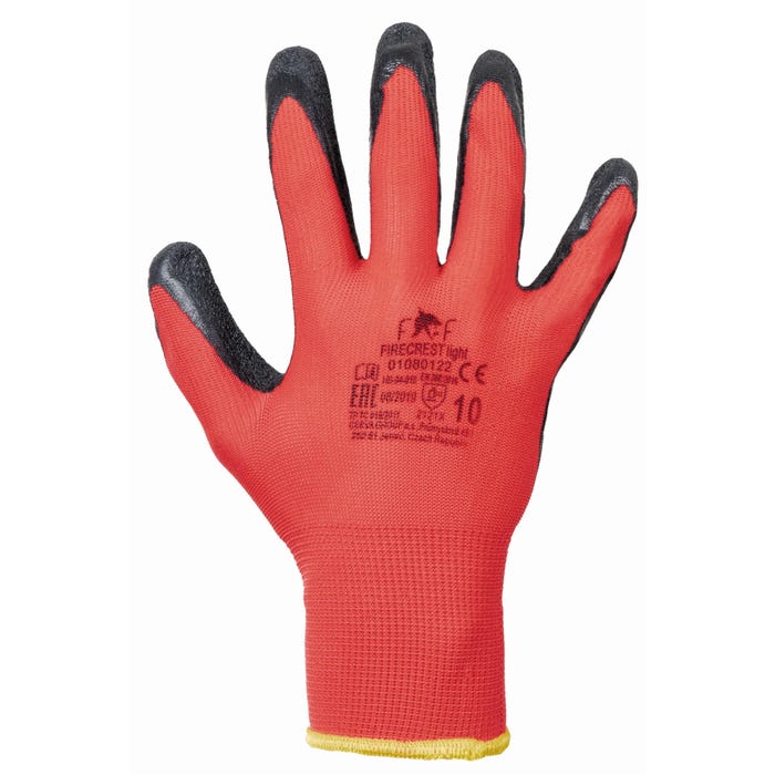Rękawice powlekane lateksem FIRECREST LIGHT F&F, rozm. 10 (XL)