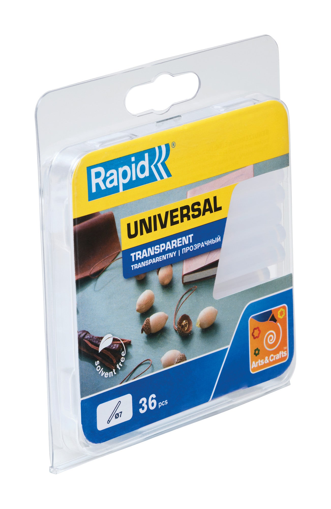 Klej uniwersalny przezroczysty 7 mm Rapid, 36 szt. 1