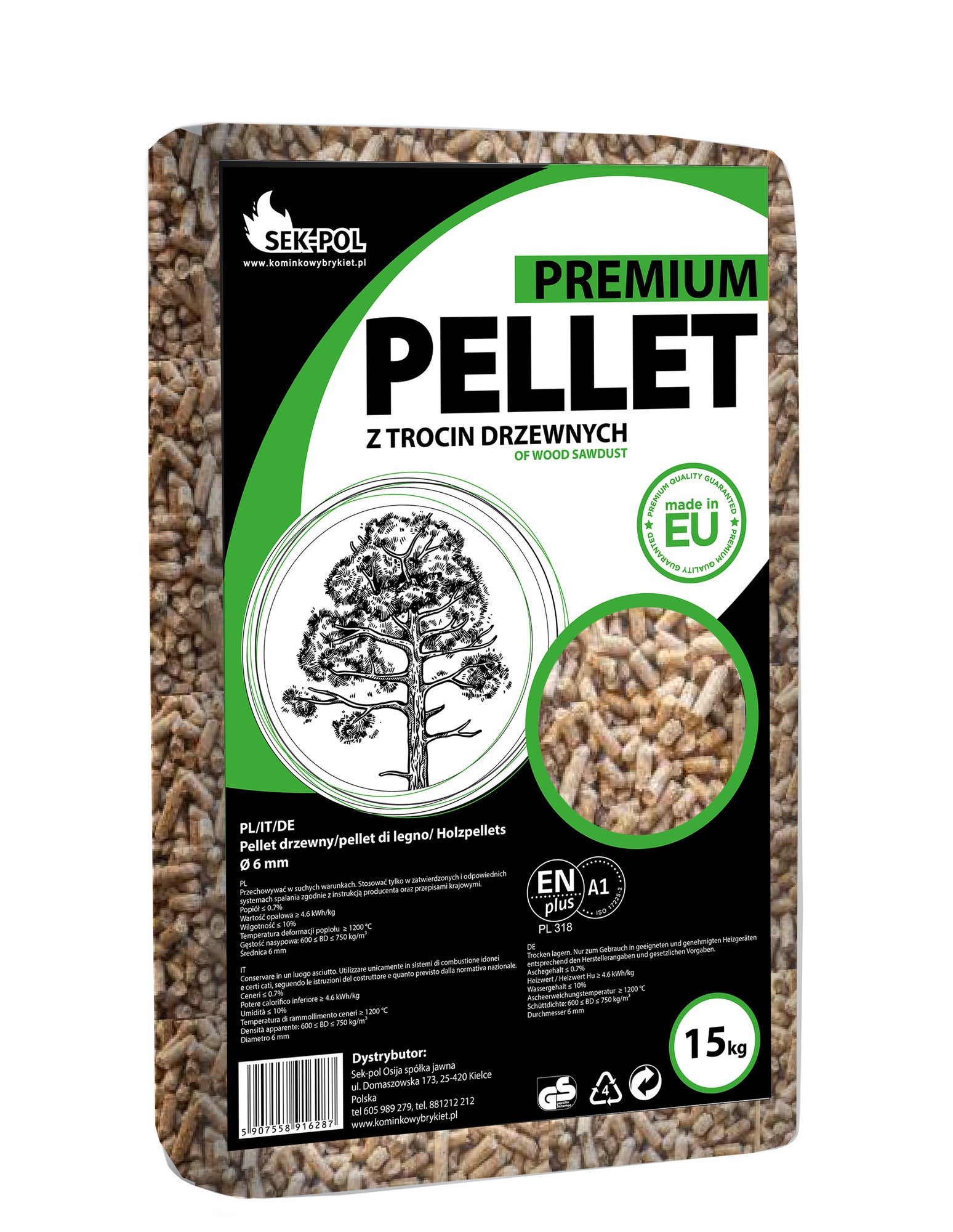 Pellet Premium 15 kg