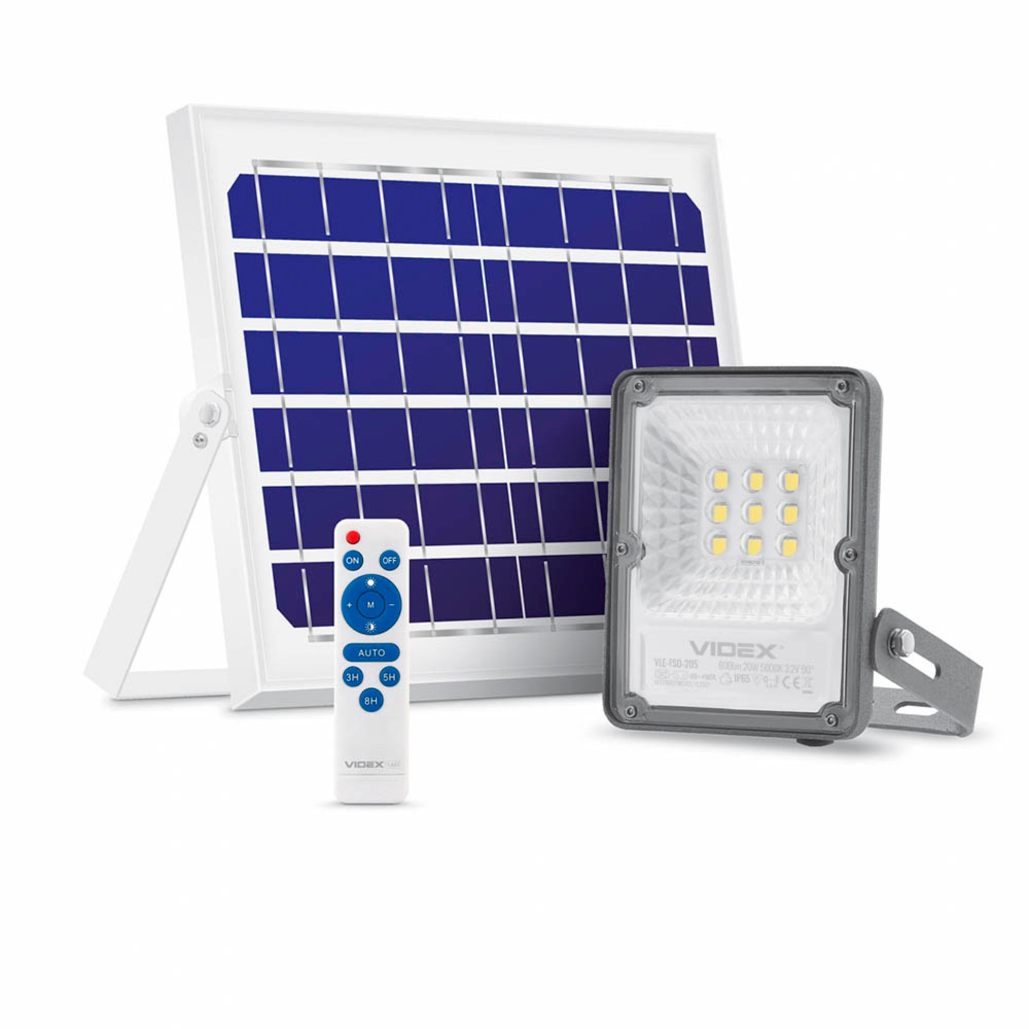 Naświetlacz LED LED Solar Floodlight VIDEX flod LED solar gelio 20W NW