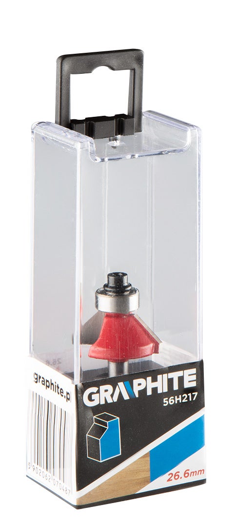 Frez kształtowy z łożyskiem 26,6x9,52 mm, trzpień 6 mm 4