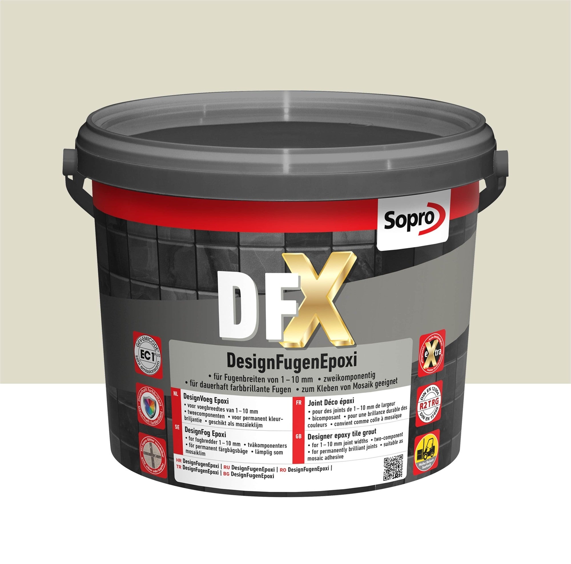 Fuga epoksydowa DFX srebrnoszary 17 5kg 0