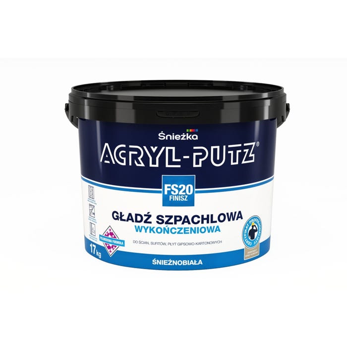 Gładź szpachlowa Śnieżka Acryl-Putz Finisz FS20 17kg