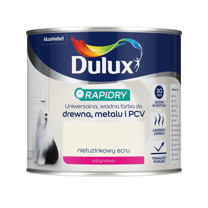 Emalia Dulux Rapidry nietuzinkowy ecru 0,4l