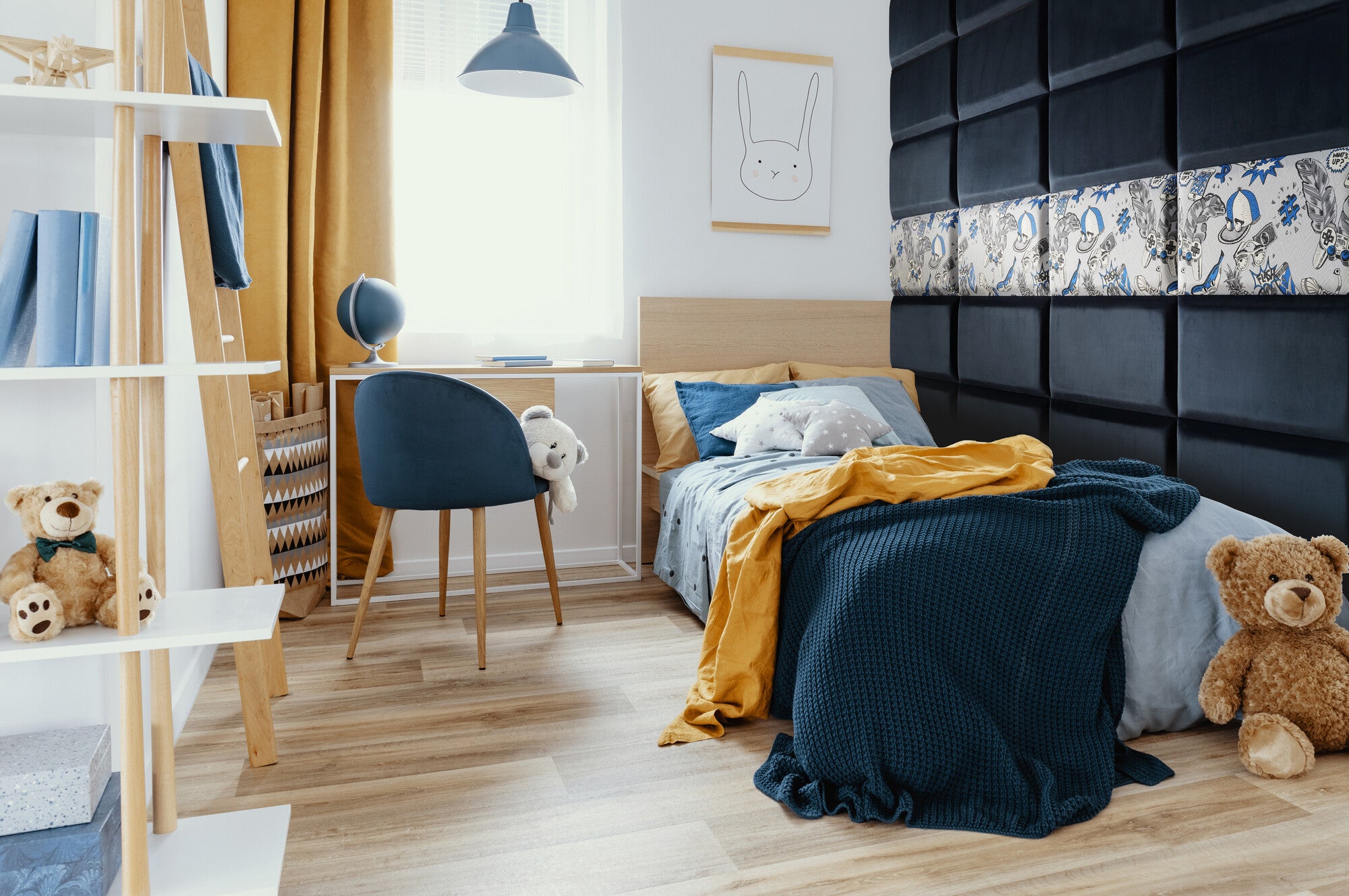 Panel tapicerowany SOFTLINE SL RE 600x300 granat 1