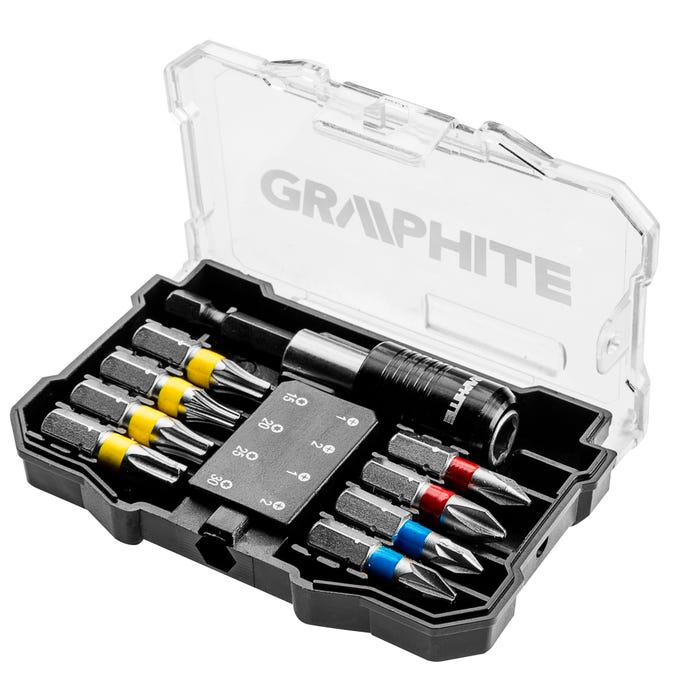 Zestaw bitów z końcówkami Graphite, 10 szt.
